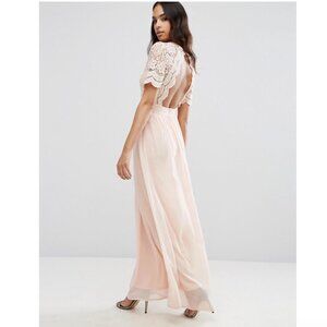 NWT Club L Maxi Dress With Crochet Lace Detail (sz 12)